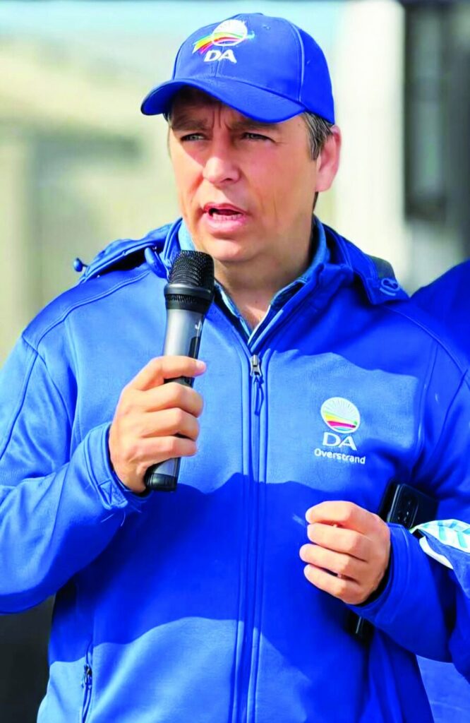 Clinton Lerm speaking at a public meeting